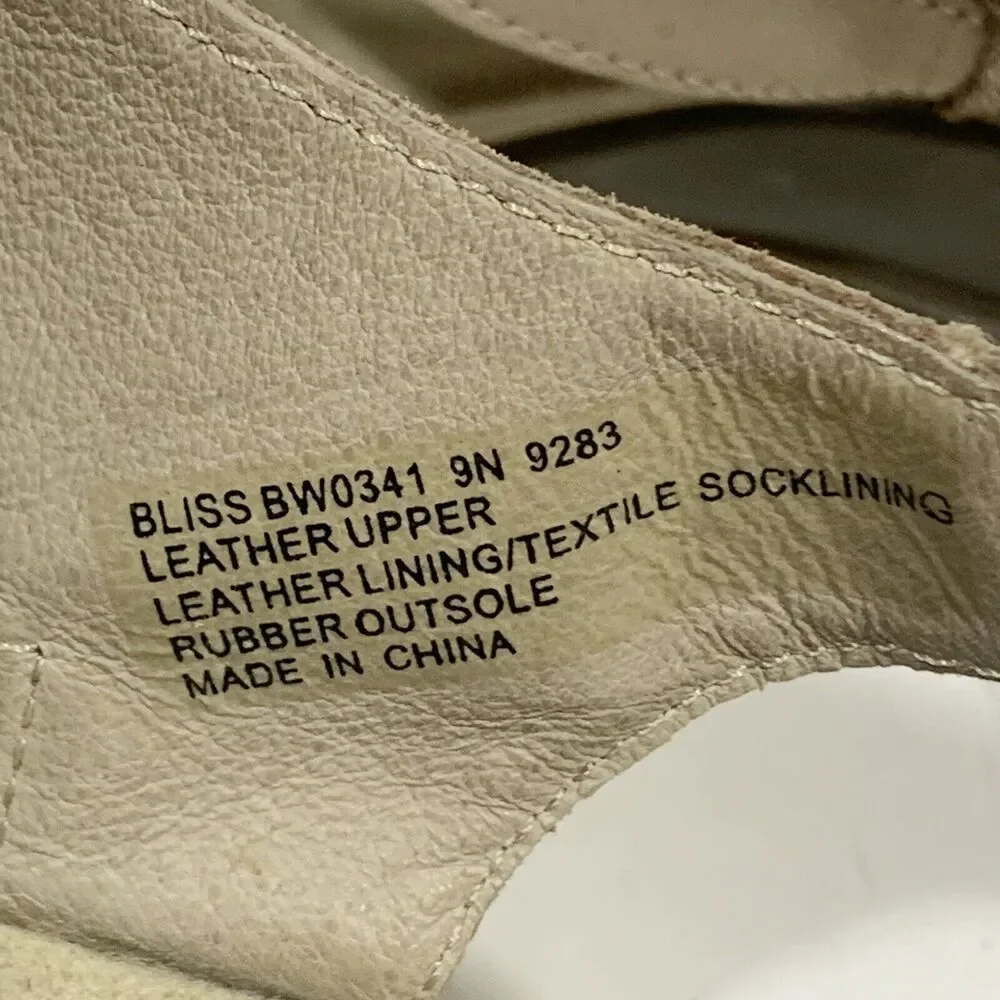 Abeo Bliss Post Metallic Leather Walking Comfort Sandals Size 9 Women’s - Picture 14 of 15